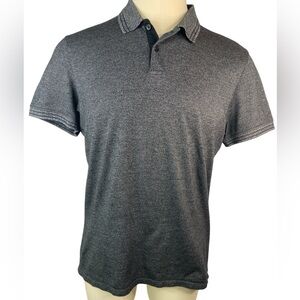 Marc Anthony Men's Gray Short Sleeve Polo Shirt Large